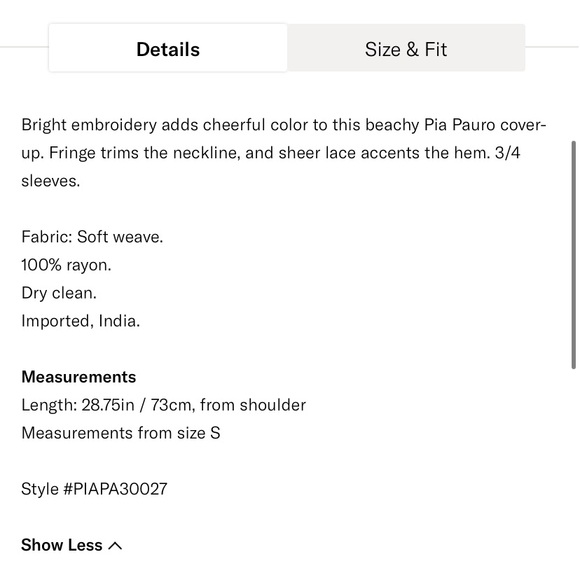 Pia Pauro, off the shoulder embroidered dress - Picture 12 of 12